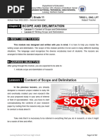 Chapter 8 Scope Delimitation of The Study