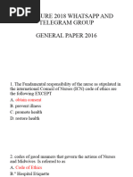 Nursing Council Exam Questions 2025 | PDF | Pregnancy | Surgery