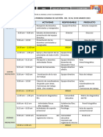 Hoja de RUTA SEMANA GESTIÓN MARZO 2023