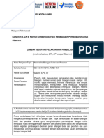 LK 4 Format Lembar Observasi Pelaksanaan Pembelajaran Ke-2