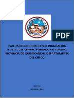 Evaluacion de Riesgo Por Inundacion Fluvial Del Centro Poblado de Huasao Provincia de Quispicanchi Departamento Del Cusco