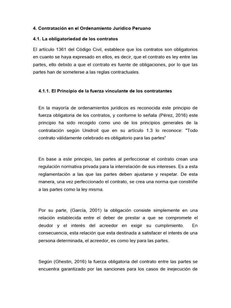 Contratación en El Ordenamiento Jurídico Peruano | PDF | Justicia ...