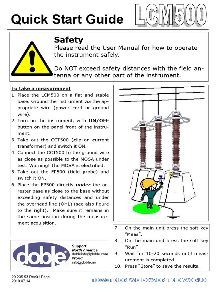 LCM500 Quick Start and Safety Guide | PDF | Electrical Engineering ...