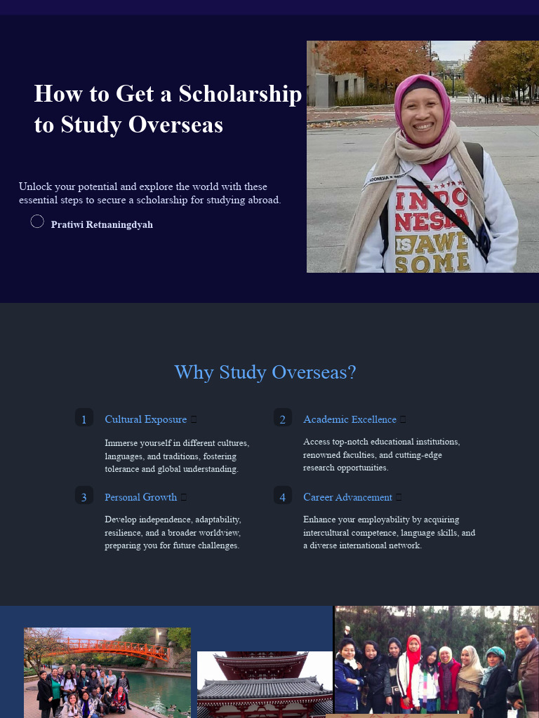 How To Get A Scholarship To Study Overseas | PDF | International ...