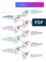 Plantilla Word Infografia Timeline 10