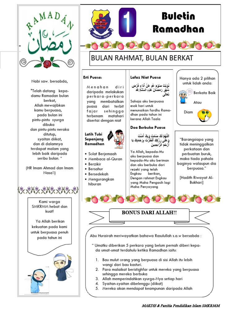 Panduan Puasa Ramadhan di SMKRMM | PDF