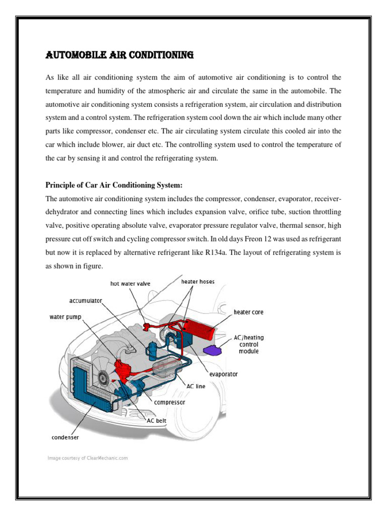 Understanding Automotive Air Conditioning | PDF | Manufactured Goods ...