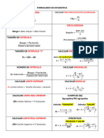 FORMULARIO DE ESTADISTICA