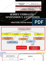 SERIES VERBALES –SINÓNIMOS Y ANTÓNIMOS-2do