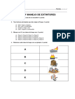 Examen Uso y Manejo de Extintores