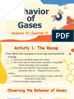 Behavior of Gases