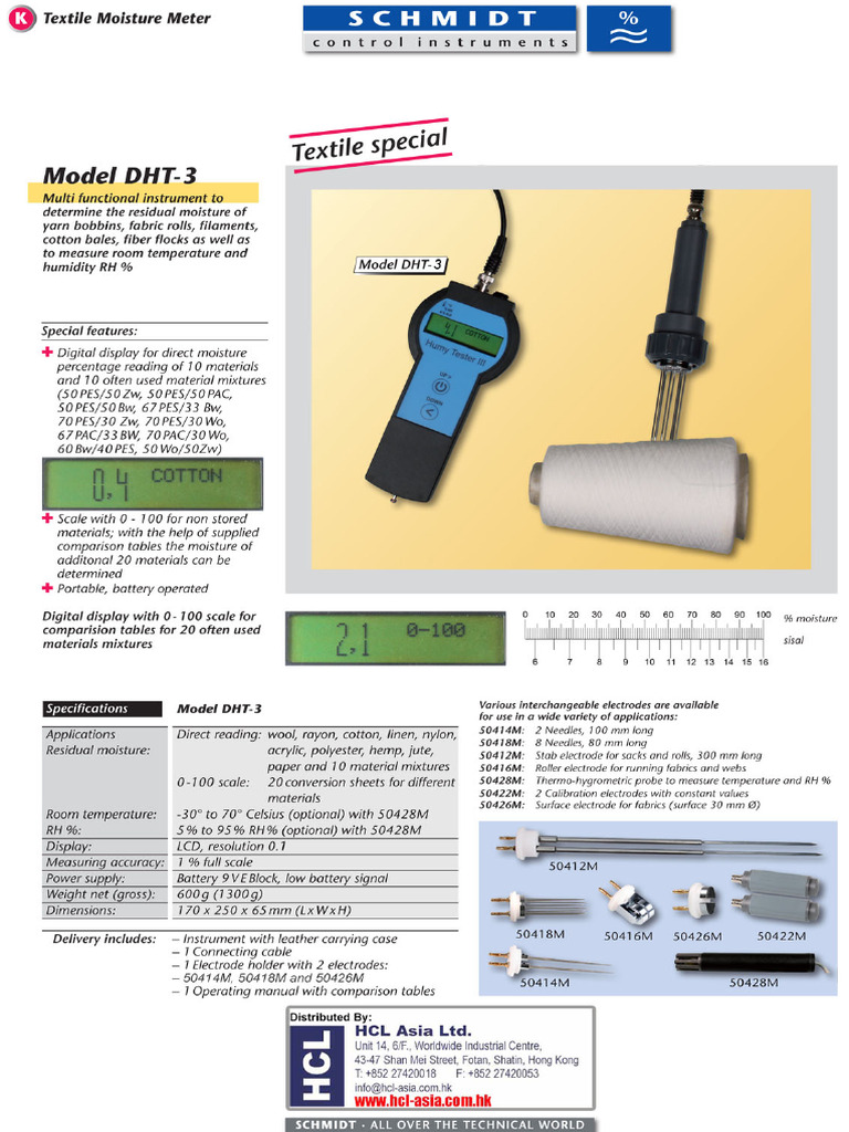 Id 107 en Textile Moisture Meter DHT-3 | PDF
