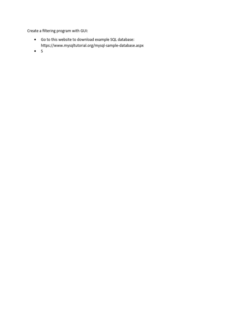 Create A Filtering Program With GUI | PDF