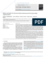 Efficacy and Safety of Restrictive Blood Transfusi