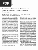 General Papers: Borderline Personality Disorder and Substance Abuse: Consequences of Comorbidity