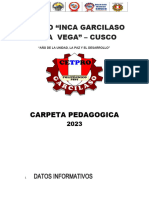 CARPETA PEDAGOGICA CETPRO GARCILASO