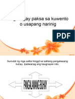 Pagbibigay Paksa Sa Kuwento o Usapang Narinig