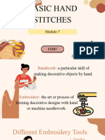 Basic Hand Stitches