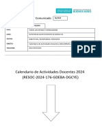 Comunicado 16-2024 - Calendario Anual de Actividades Docentes