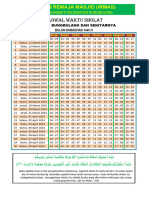 JADWAL WAKTU SHOLAT RAMADHAAN 1445 BBL