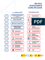 I Feria Virtual Estudiar en España en Colombia, Perú, Ecuador