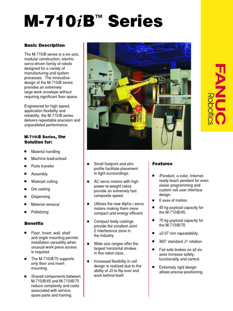 M710iB Footprint | PDF | Rotation | Machines