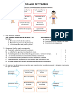 FICHA de ACTIVIDADES de Personal Social 4 de Abril