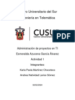 Actividad 1 Administración en Proyectos de TI