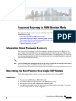 Rommon Password Recovery