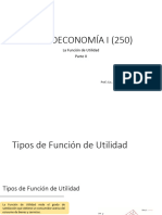 Micro 4 - La Función de Utilidad - Parte II