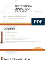 Tema 2.2 Plan de Cultura Organizacional