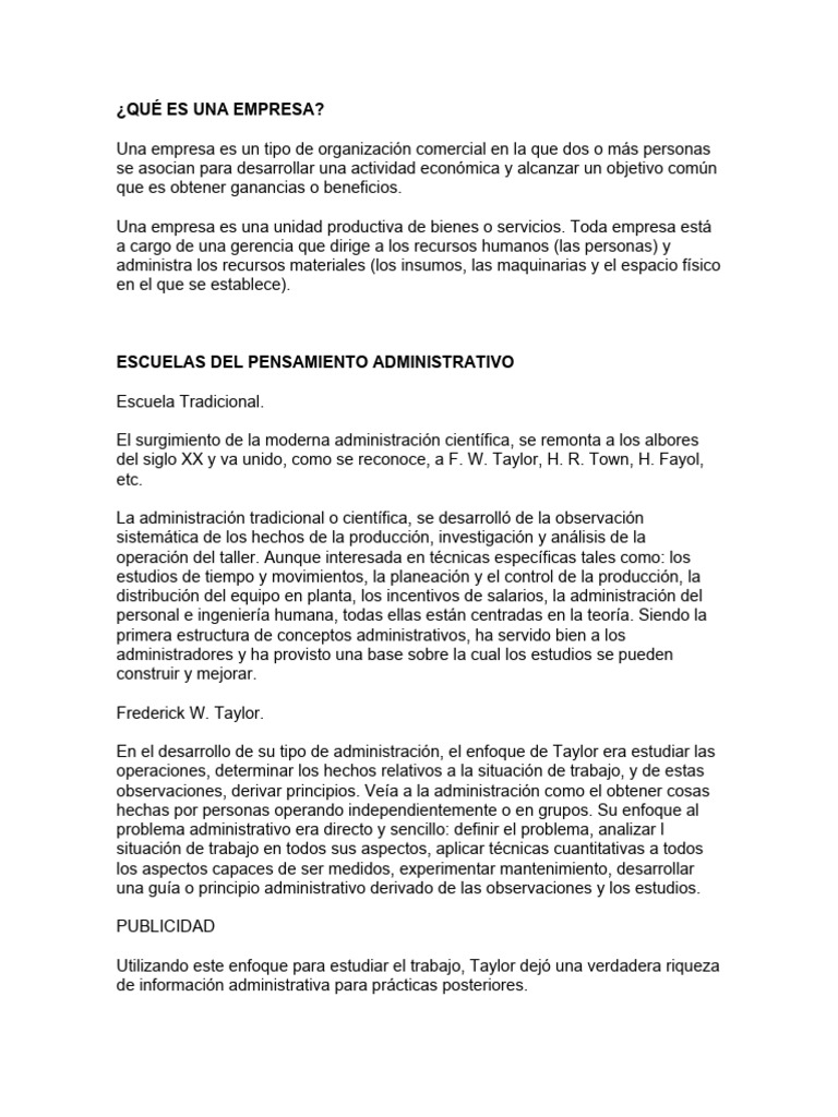 Qu es una empresa pdf business liderazgo