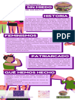 Infografía de lista conceptos feministas 8m ilustrado morado (2)