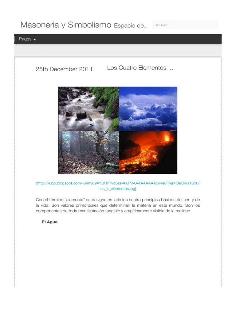 Los Cuatro Elementos: Agua, Aire, Tierra | PDF | Incendios | Herrero