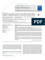 440- Ethical issues and dentists' practices with children with intellectual disability A qualitative inquiry into a local French health network. (1)