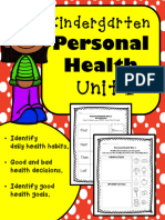 Personal Health: Kindergarten