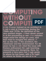 Architectural Design - 2005 - Frazer - Computing Without Computers