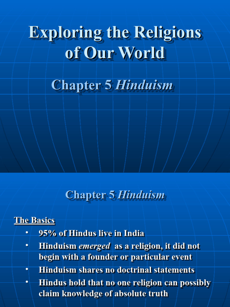 Exploringreligionsofourworld Powerpoints Chapter 5 Pdf Hindu