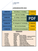 Calendarización 2024