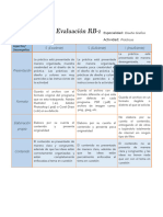 Rubrica de Evaluación Diseño Grafico