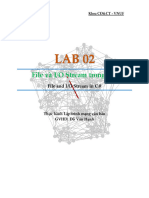 Lab 2 - File - Và - I - O - Stream - Trong - Cshap