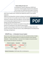 Genome Editing and Crispr Cas 9