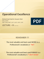 Operational Excellence Week-3-24.02.2024