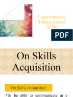 Contemporary Enhancement Skills