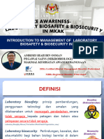 Introduction To Management of Laboratory Biosafety & Biosecurity in MKAK 2023