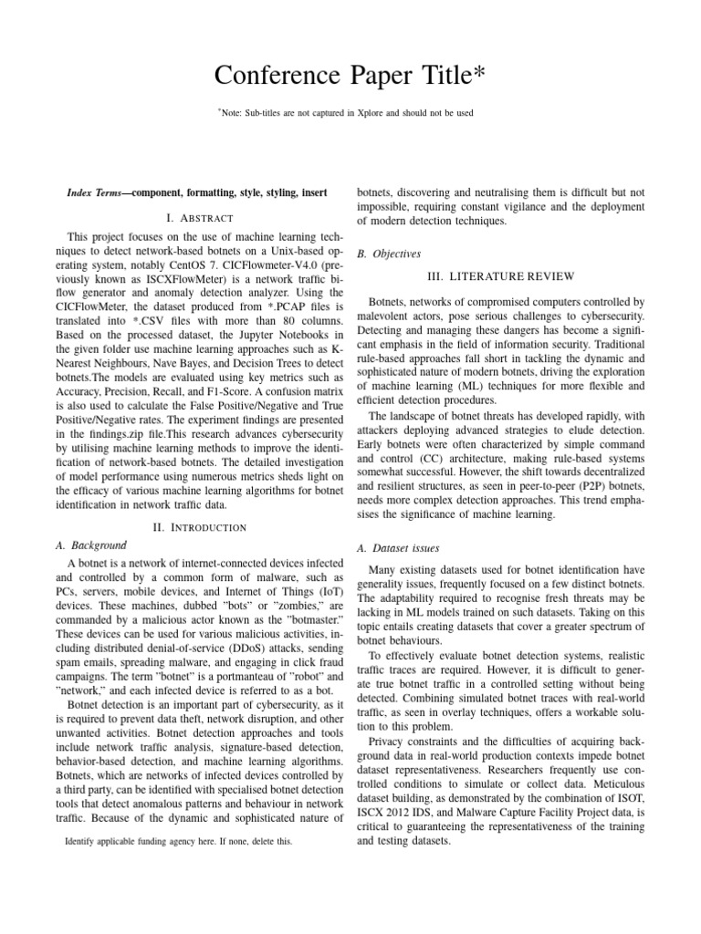 IEEE Conference Template 1 | PDF | Applied Mathematics | Computing