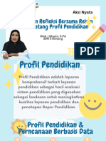 Refleksi Bersama Rekan Guru Tentang Profil Pendidikan