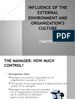 Chapter 3 - Influence of The External Environment and Organization's Culture