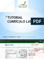 TUTORIAL Currculo Lattes Potagem