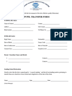 Pupil Transfer Form
